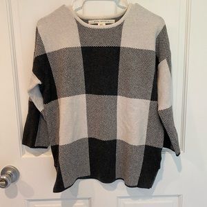 Wool-like Checkered Sweater